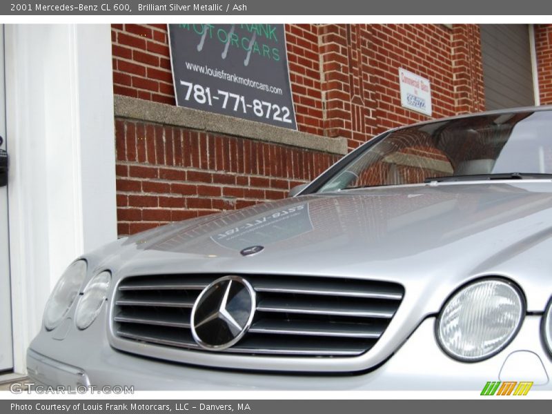 Brilliant Silver Metallic / Ash 2001 Mercedes-Benz CL 600
