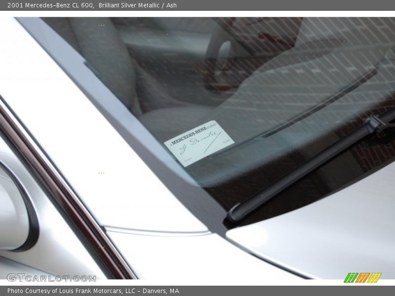 Brilliant Silver Metallic / Ash 2001 Mercedes-Benz CL 600