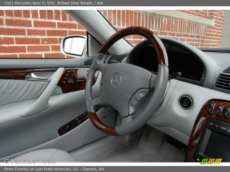 Brilliant Silver Metallic / Ash 2001 Mercedes-Benz CL 600
