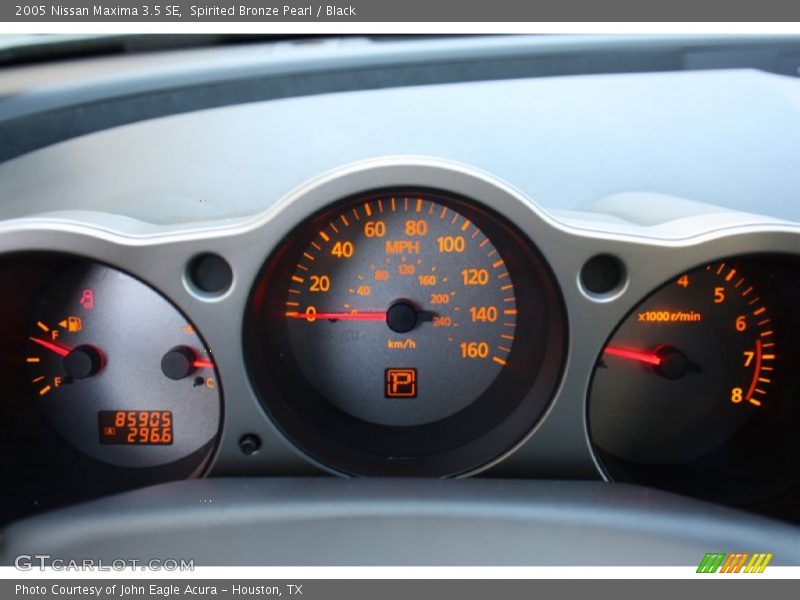 Spirited Bronze Pearl / Black 2005 Nissan Maxima 3.5 SE