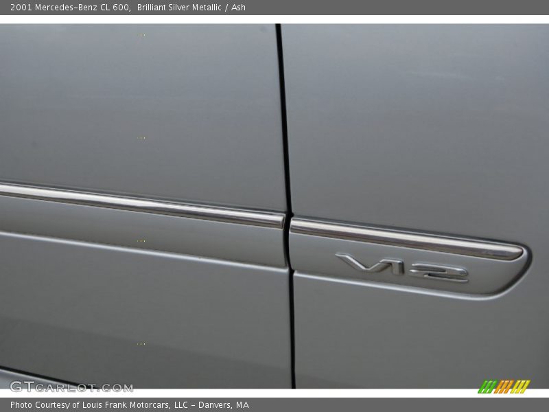 Brilliant Silver Metallic / Ash 2001 Mercedes-Benz CL 600
