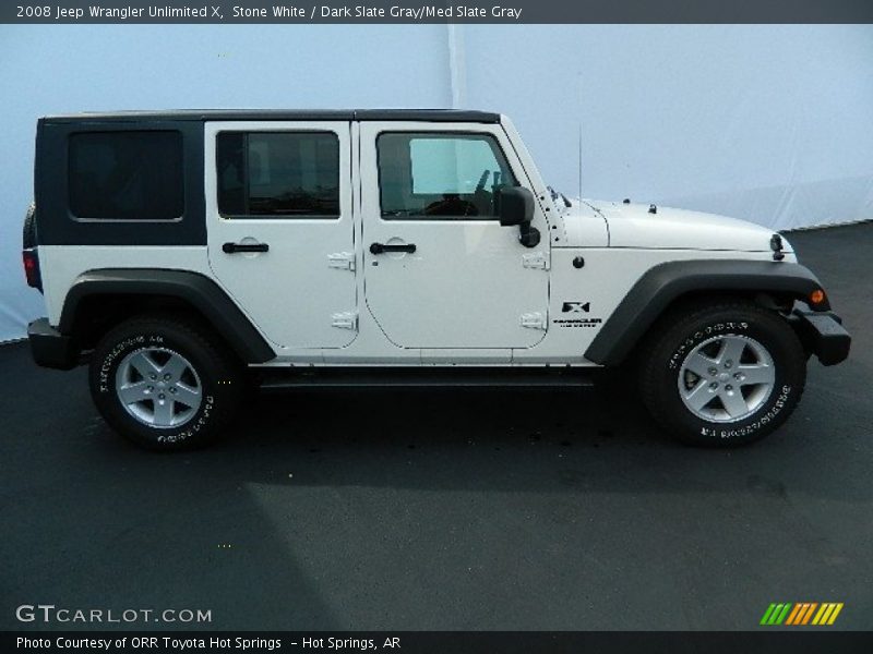 Stone White / Dark Slate Gray/Med Slate Gray 2008 Jeep Wrangler Unlimited X