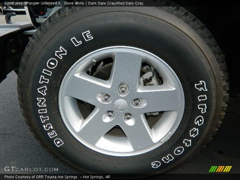Stone White / Dark Slate Gray/Med Slate Gray 2008 Jeep Wrangler Unlimited X