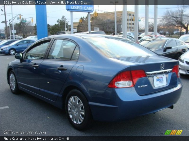 Atomic Blue Metallic / Gray 2011 Honda Civic DX-VP Sedan