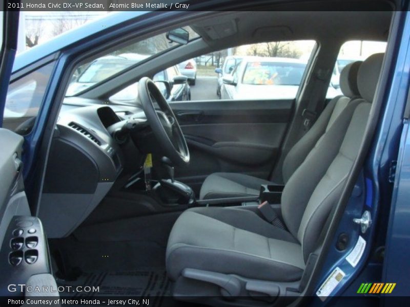 Atomic Blue Metallic / Gray 2011 Honda Civic DX-VP Sedan