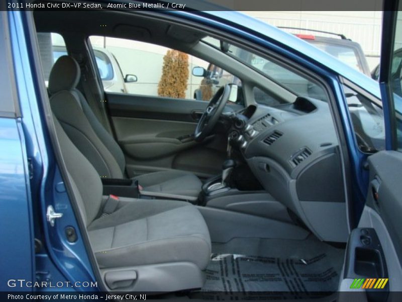 Atomic Blue Metallic / Gray 2011 Honda Civic DX-VP Sedan