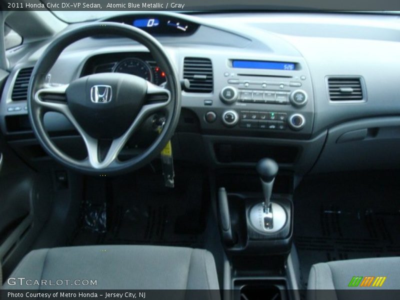 Atomic Blue Metallic / Gray 2011 Honda Civic DX-VP Sedan