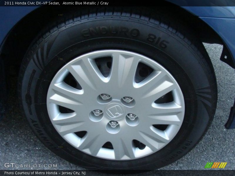 Atomic Blue Metallic / Gray 2011 Honda Civic DX-VP Sedan