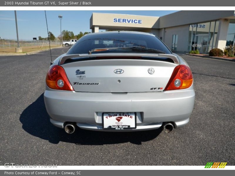 Super Silver / Black 2003 Hyundai Tiburon GT V6