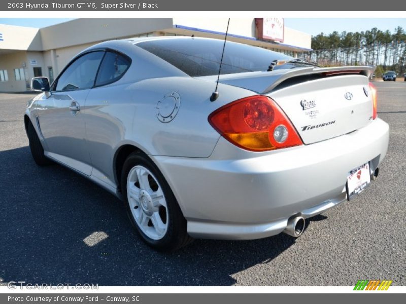 Super Silver / Black 2003 Hyundai Tiburon GT V6