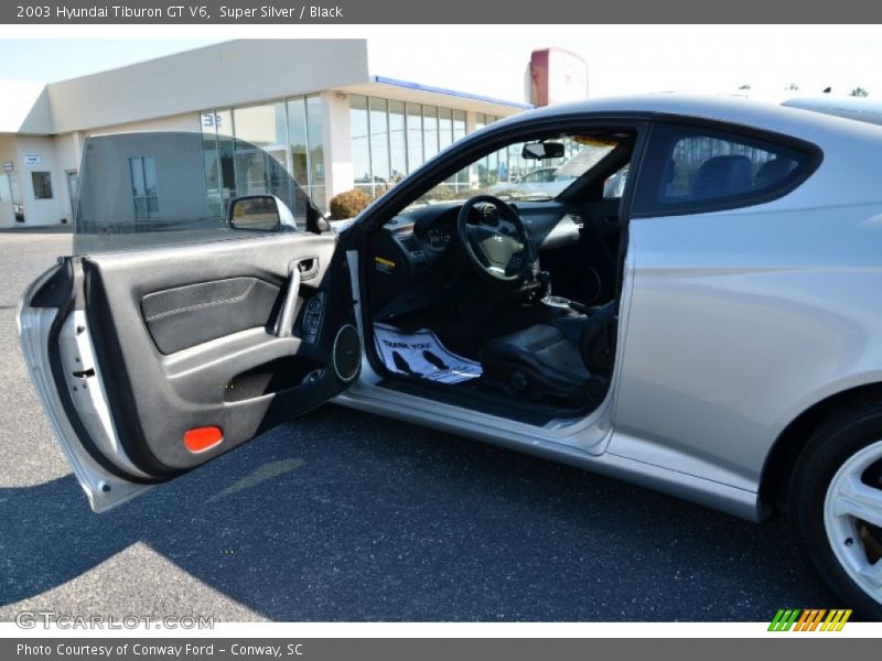 Super Silver / Black 2003 Hyundai Tiburon GT V6