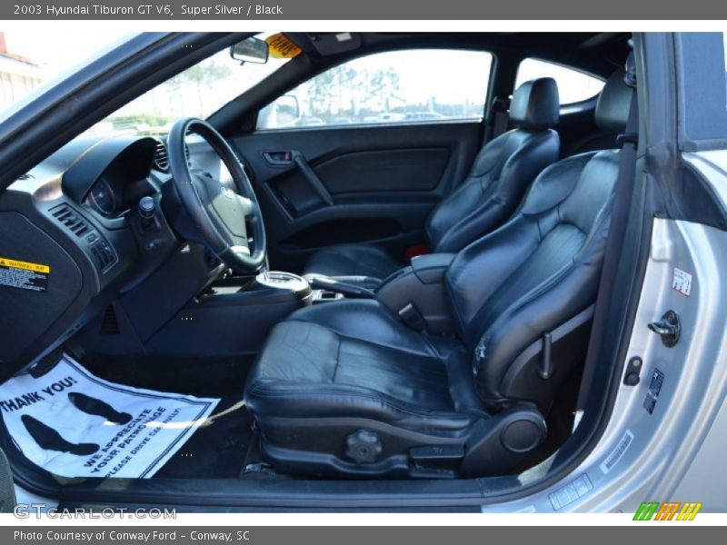  2003 Tiburon GT V6 Black Interior