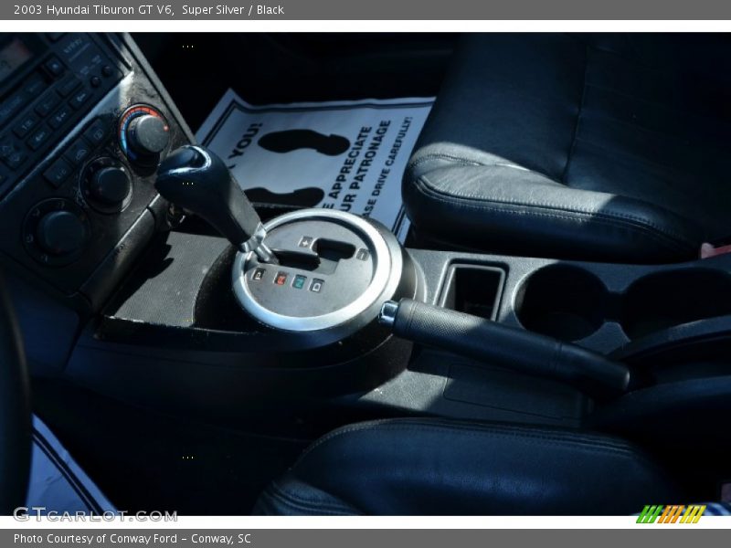 Super Silver / Black 2003 Hyundai Tiburon GT V6
