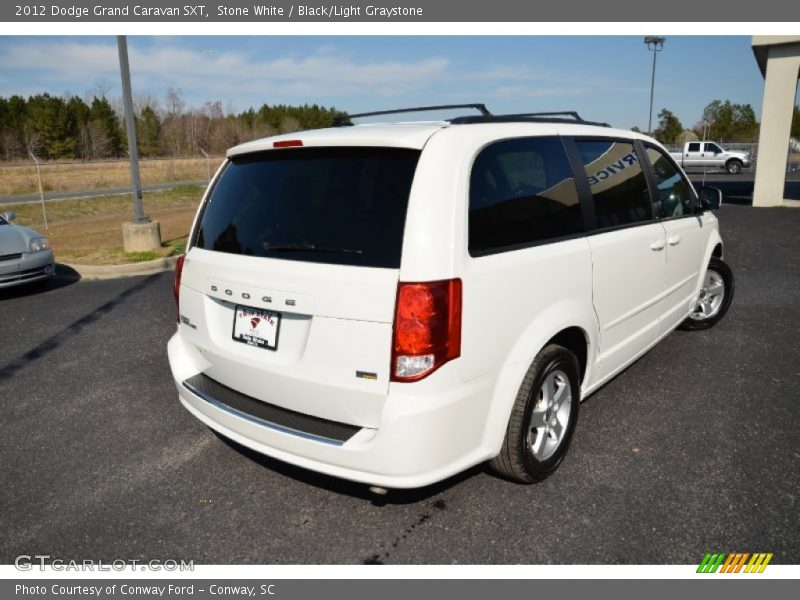 Stone White / Black/Light Graystone 2012 Dodge Grand Caravan SXT