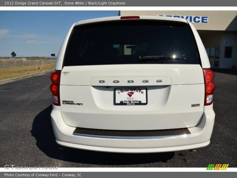 Stone White / Black/Light Graystone 2012 Dodge Grand Caravan SXT