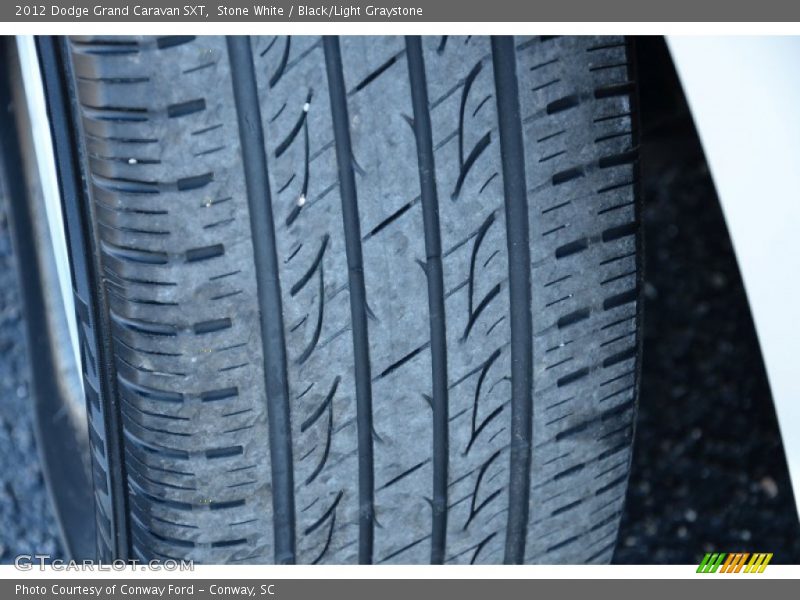 Stone White / Black/Light Graystone 2012 Dodge Grand Caravan SXT