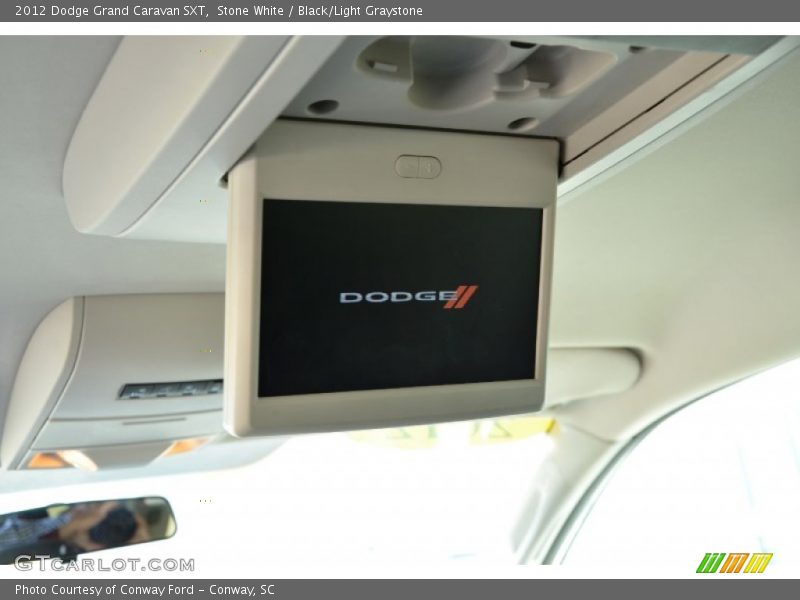 Stone White / Black/Light Graystone 2012 Dodge Grand Caravan SXT