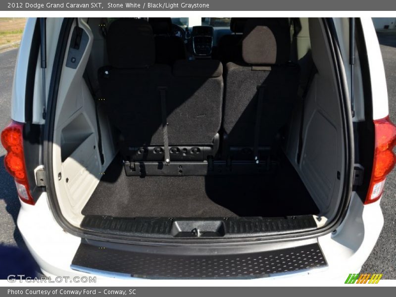 Stone White / Black/Light Graystone 2012 Dodge Grand Caravan SXT