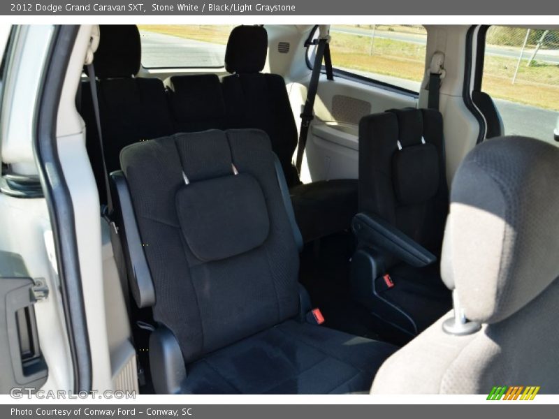 Stone White / Black/Light Graystone 2012 Dodge Grand Caravan SXT