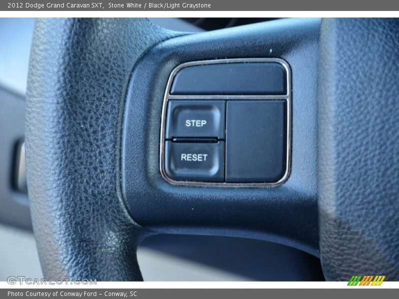 Stone White / Black/Light Graystone 2012 Dodge Grand Caravan SXT