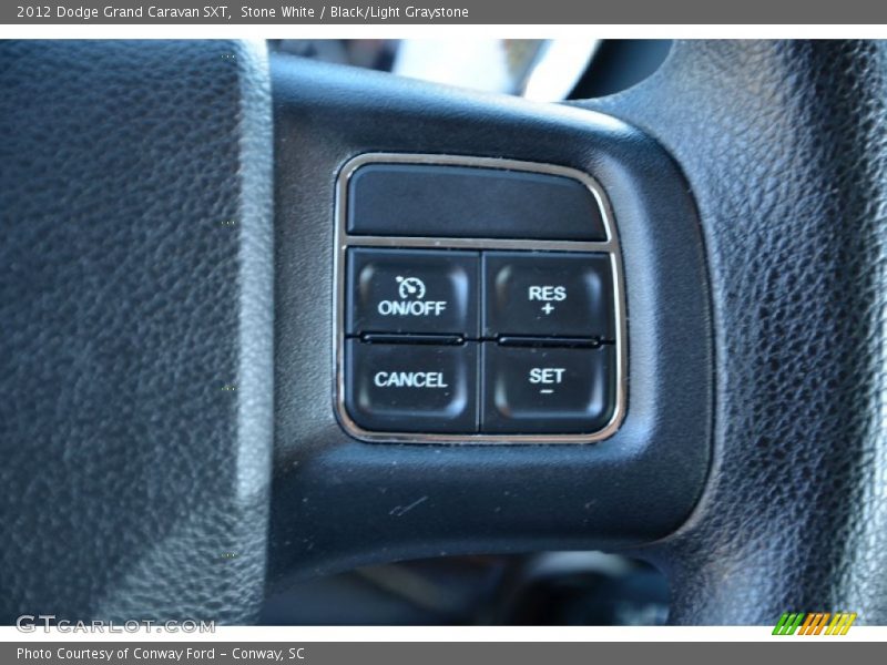 Stone White / Black/Light Graystone 2012 Dodge Grand Caravan SXT