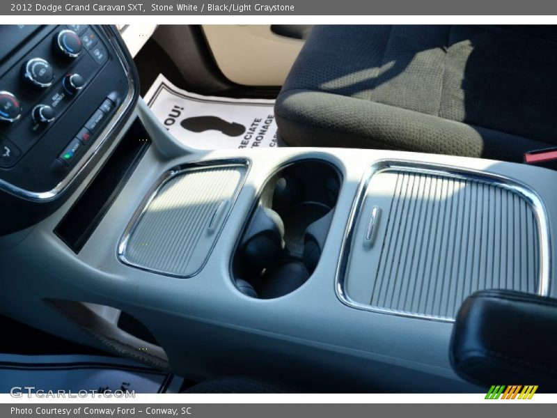 Stone White / Black/Light Graystone 2012 Dodge Grand Caravan SXT