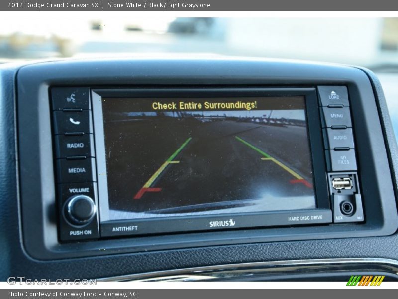 Stone White / Black/Light Graystone 2012 Dodge Grand Caravan SXT
