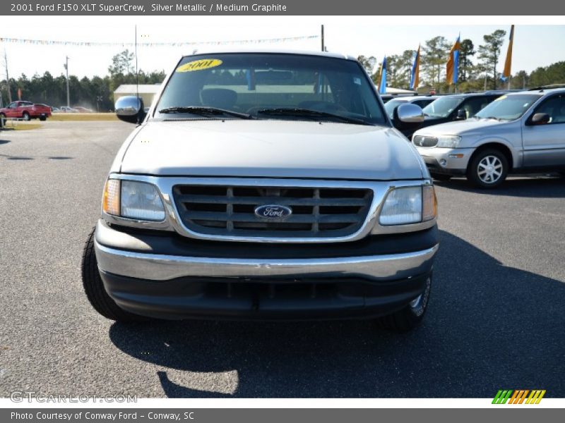 Silver Metallic / Medium Graphite 2001 Ford F150 XLT SuperCrew