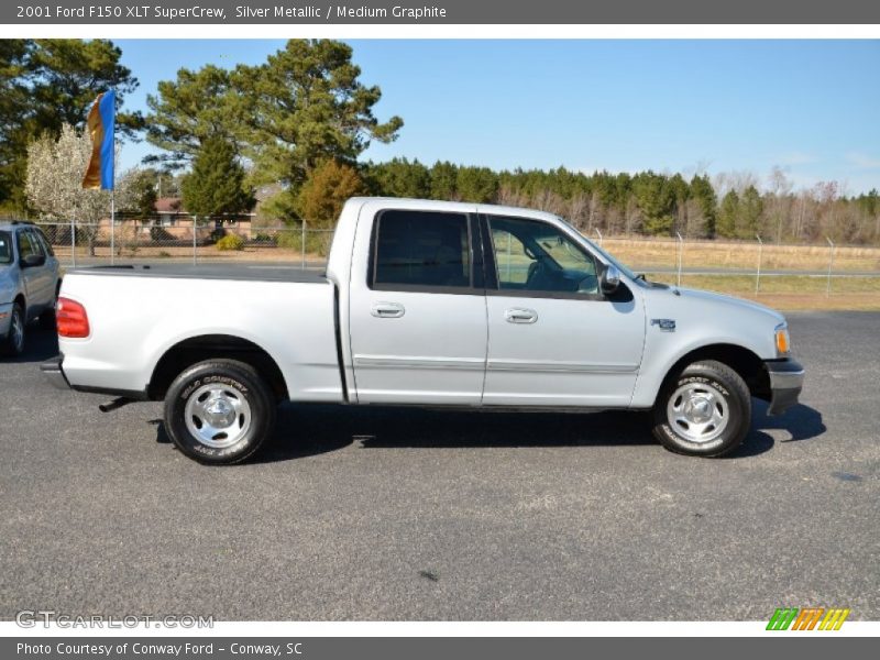 Silver Metallic / Medium Graphite 2001 Ford F150 XLT SuperCrew