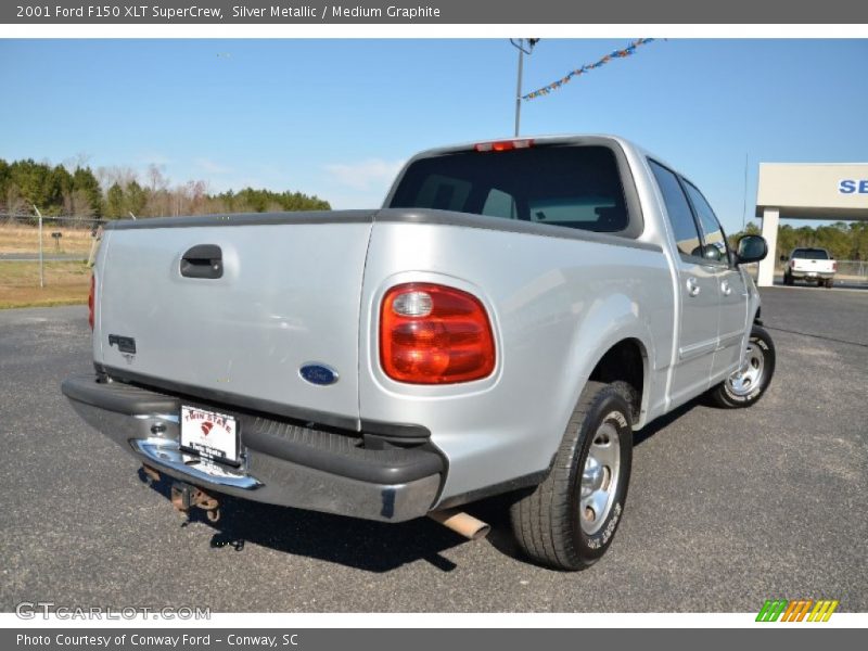 Silver Metallic / Medium Graphite 2001 Ford F150 XLT SuperCrew