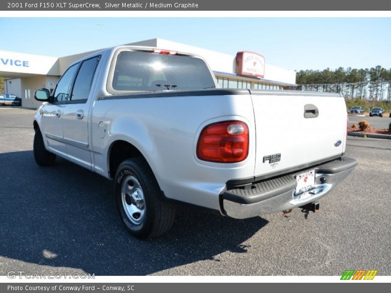 Silver Metallic / Medium Graphite 2001 Ford F150 XLT SuperCrew