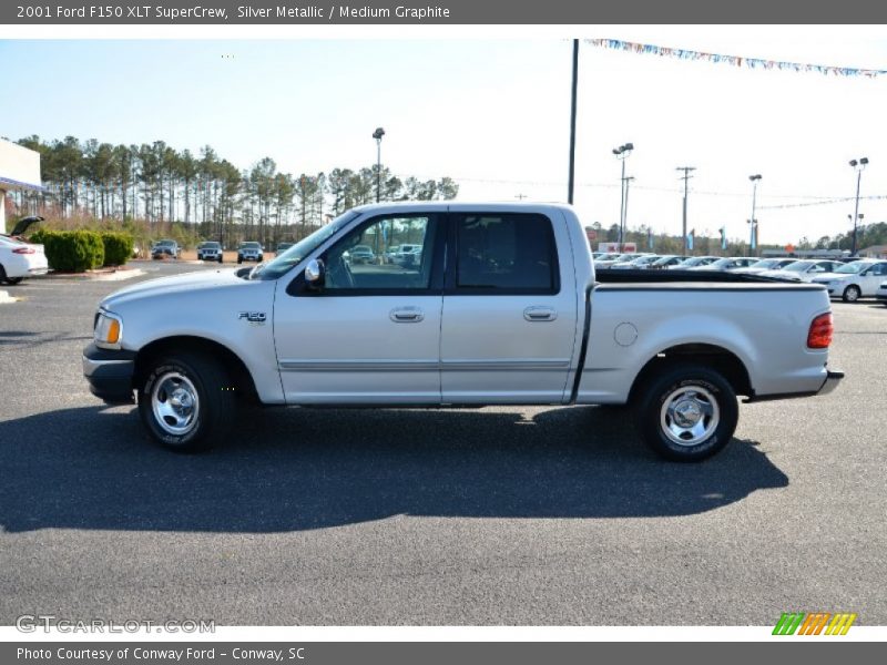 Silver Metallic / Medium Graphite 2001 Ford F150 XLT SuperCrew