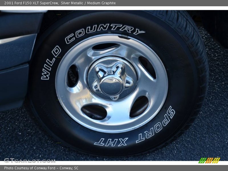 Silver Metallic / Medium Graphite 2001 Ford F150 XLT SuperCrew