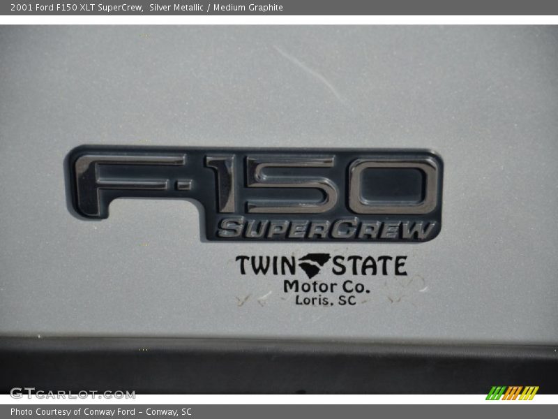 Silver Metallic / Medium Graphite 2001 Ford F150 XLT SuperCrew