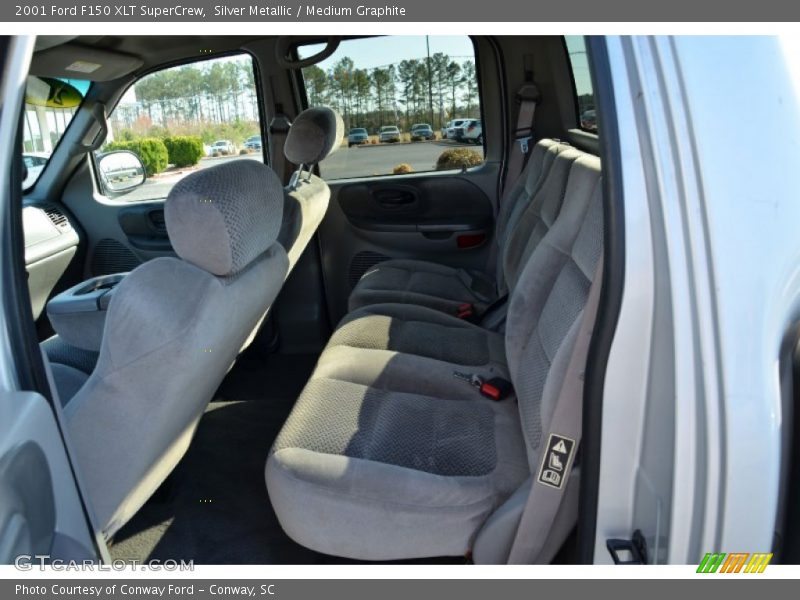 Silver Metallic / Medium Graphite 2001 Ford F150 XLT SuperCrew