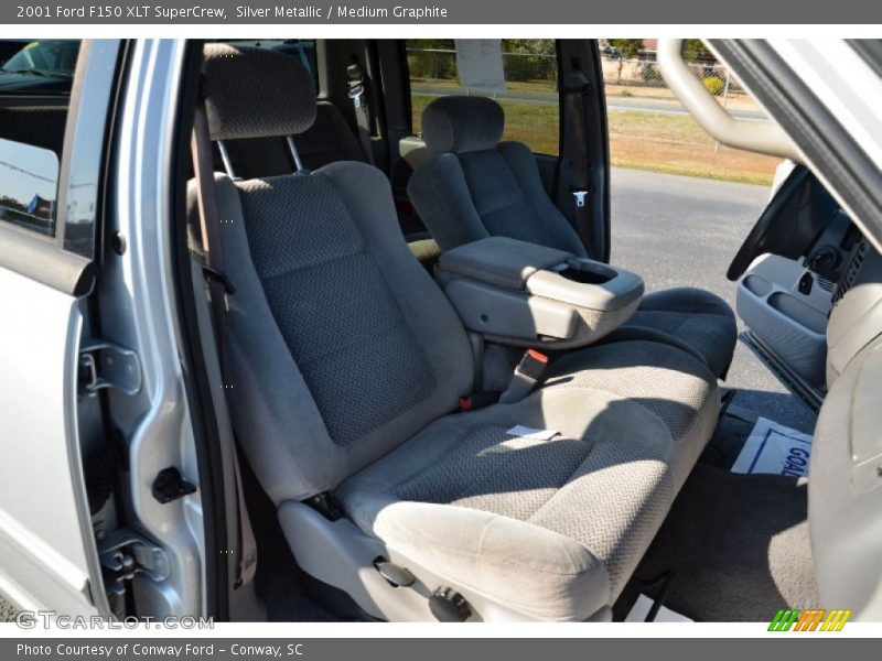 Silver Metallic / Medium Graphite 2001 Ford F150 XLT SuperCrew