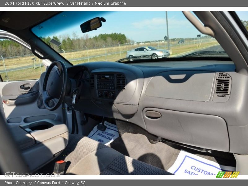Silver Metallic / Medium Graphite 2001 Ford F150 XLT SuperCrew