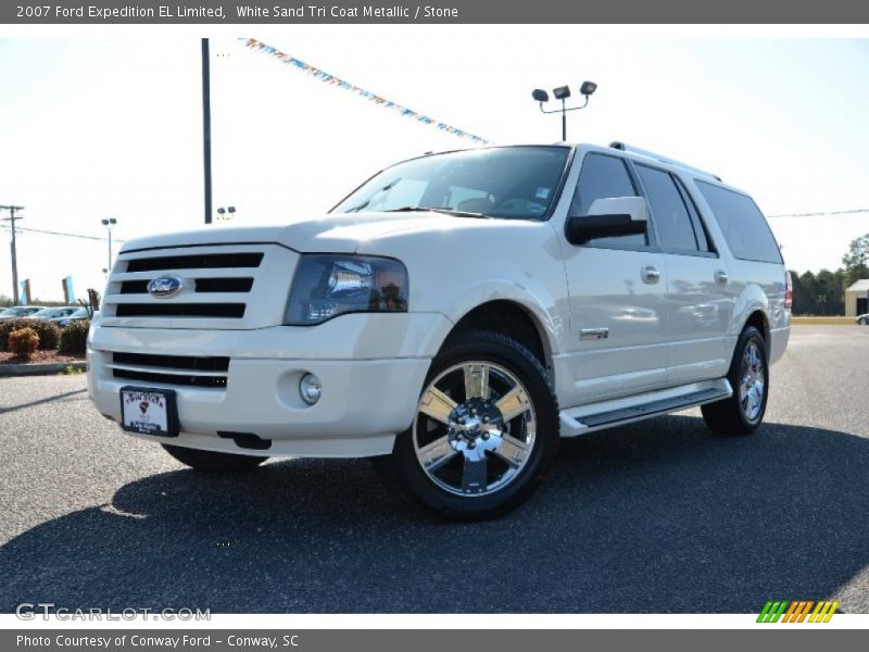White Sand Tri Coat Metallic / Stone 2007 Ford Expedition EL Limited