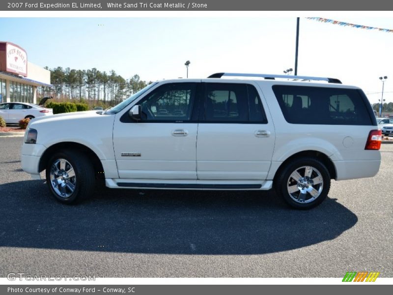 White Sand Tri Coat Metallic / Stone 2007 Ford Expedition EL Limited