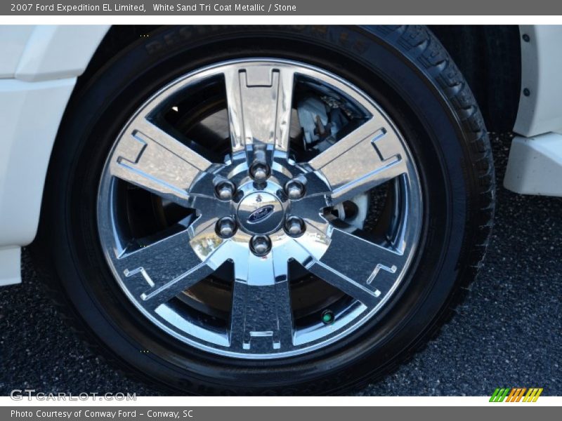 White Sand Tri Coat Metallic / Stone 2007 Ford Expedition EL Limited