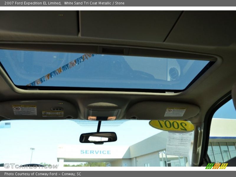White Sand Tri Coat Metallic / Stone 2007 Ford Expedition EL Limited