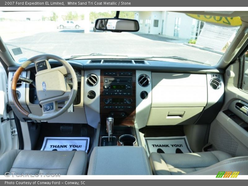 White Sand Tri Coat Metallic / Stone 2007 Ford Expedition EL Limited