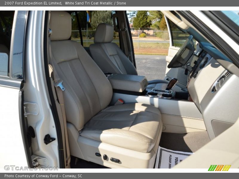 White Sand Tri Coat Metallic / Stone 2007 Ford Expedition EL Limited