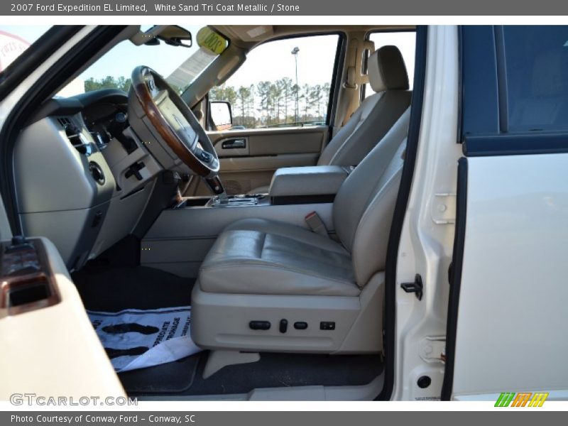 White Sand Tri Coat Metallic / Stone 2007 Ford Expedition EL Limited