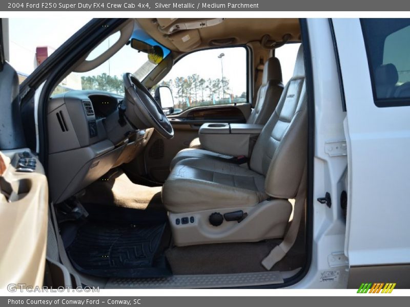 Silver Metallic / Medium Parchment 2004 Ford F250 Super Duty FX4 Crew Cab 4x4