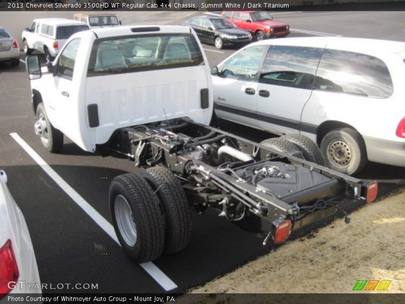  2013 Silverado 3500HD WT Regular Cab 4x4 Chassis Summit White