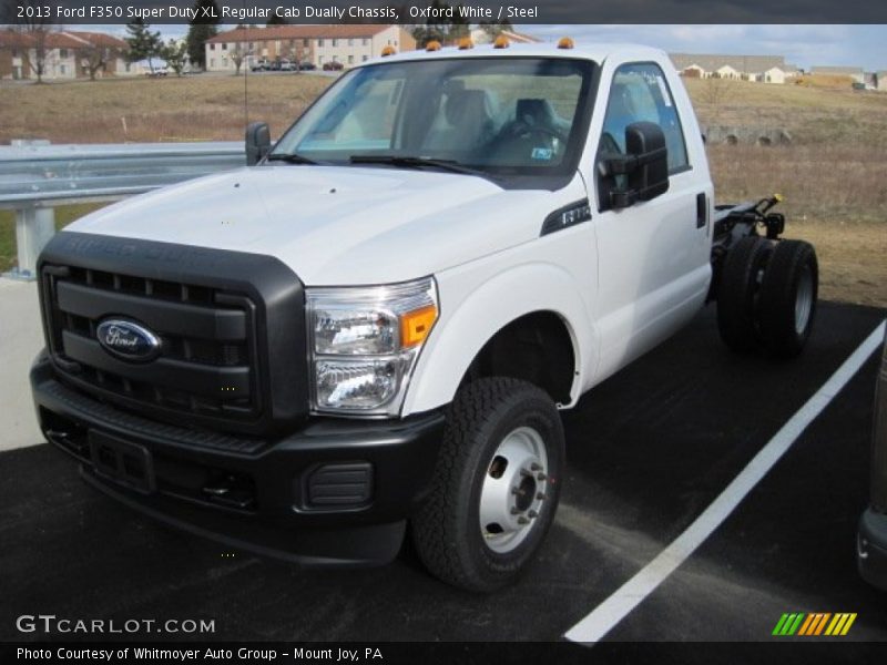 Oxford White / Steel 2013 Ford F350 Super Duty XL Regular Cab Dually Chassis