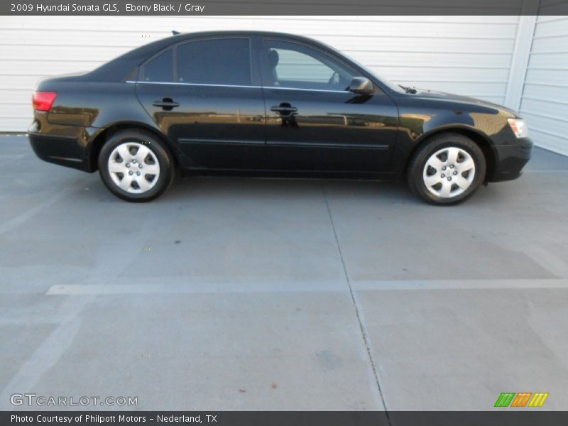 Ebony Black / Gray 2009 Hyundai Sonata GLS