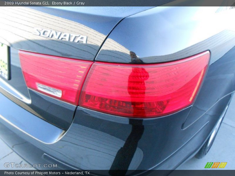 Ebony Black / Gray 2009 Hyundai Sonata GLS