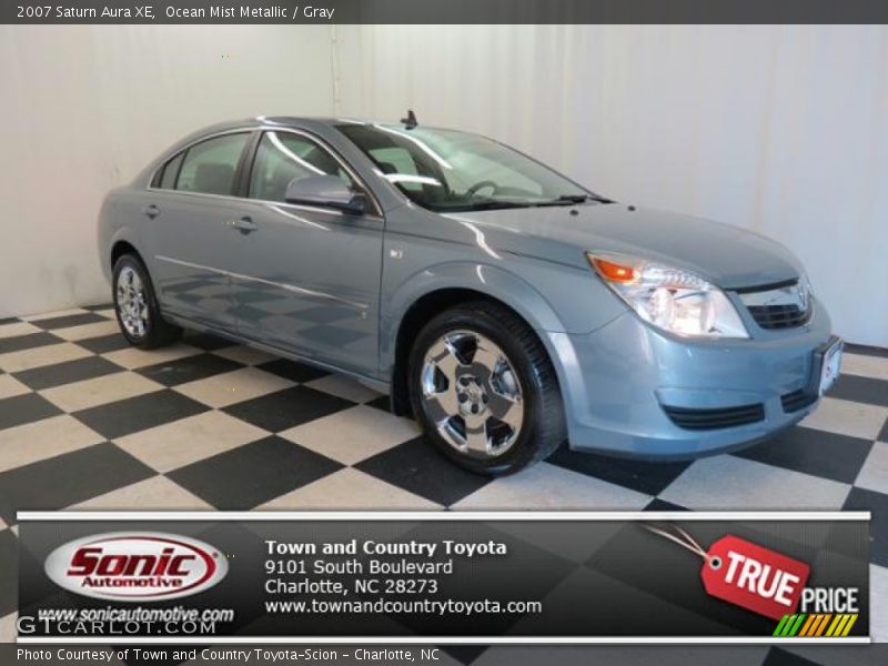 Ocean Mist Metallic / Gray 2007 Saturn Aura XE